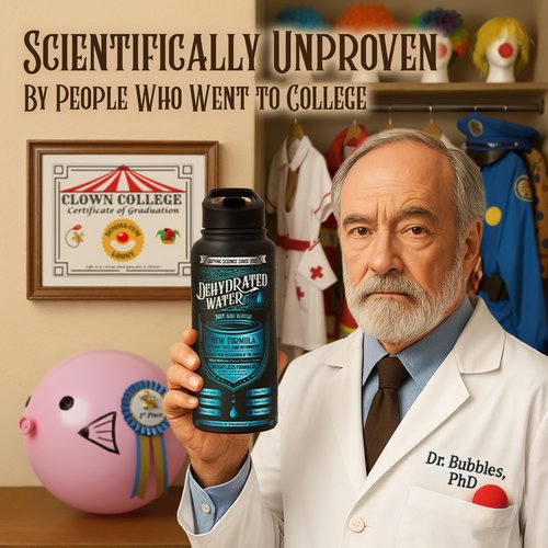 Dehydrated Water Bottle: 32oz of Glorious Existential Dread. Perfect Gag Gift for Seances, Funerals, and the Apocalypse (Or Christmas/Secret Santas if You’re Into That Kind of Thing)