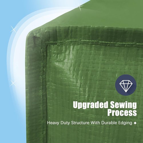 HOMESURE Large Water-Resistant Moving Bags - 12 Pack Heavy-Duty Storage Totes with Zippers & Handles | Olive Green