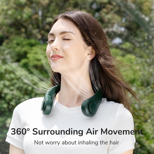 JISULIFE Handheld Mini Fan - 3-in-1 Neck Fan with 4000 mAh Battery | Up to 19 Hours of Use