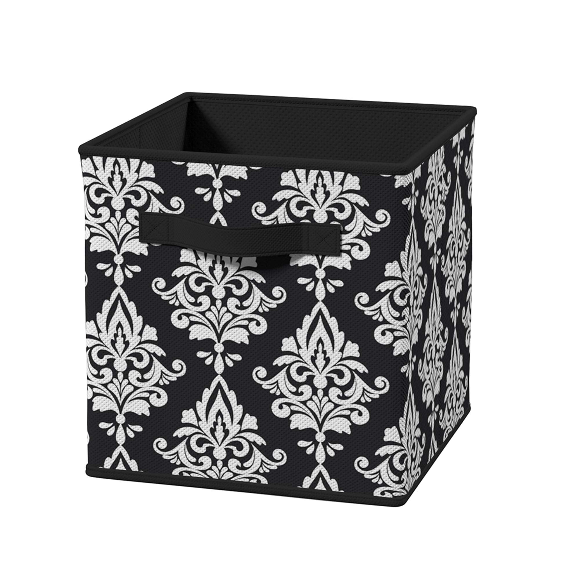 ClosetMaid 3255 Cubeicals Fabric Drawer, Black Damask