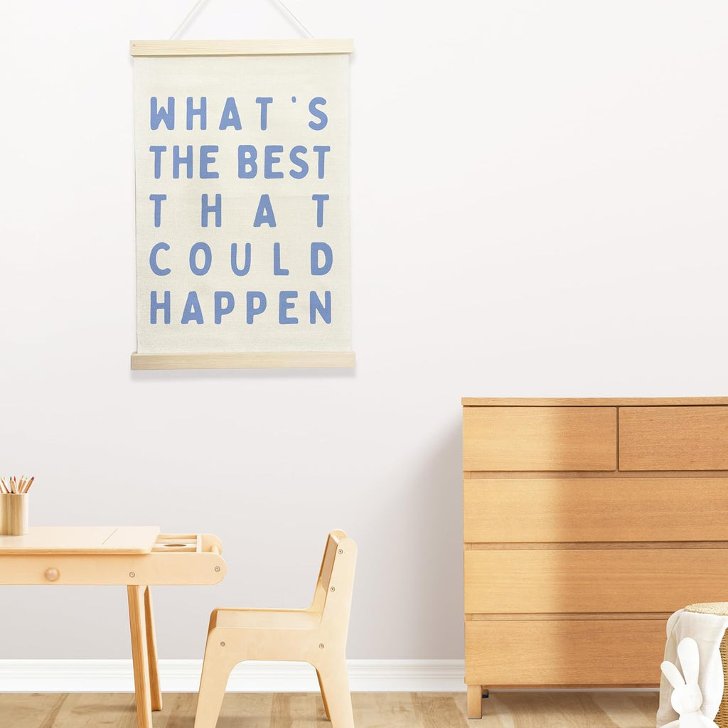 NQDWX Inspirational Quote Wall Art - Motivational Canvas Hanging Sign for Office or Home | 12x17 Inches