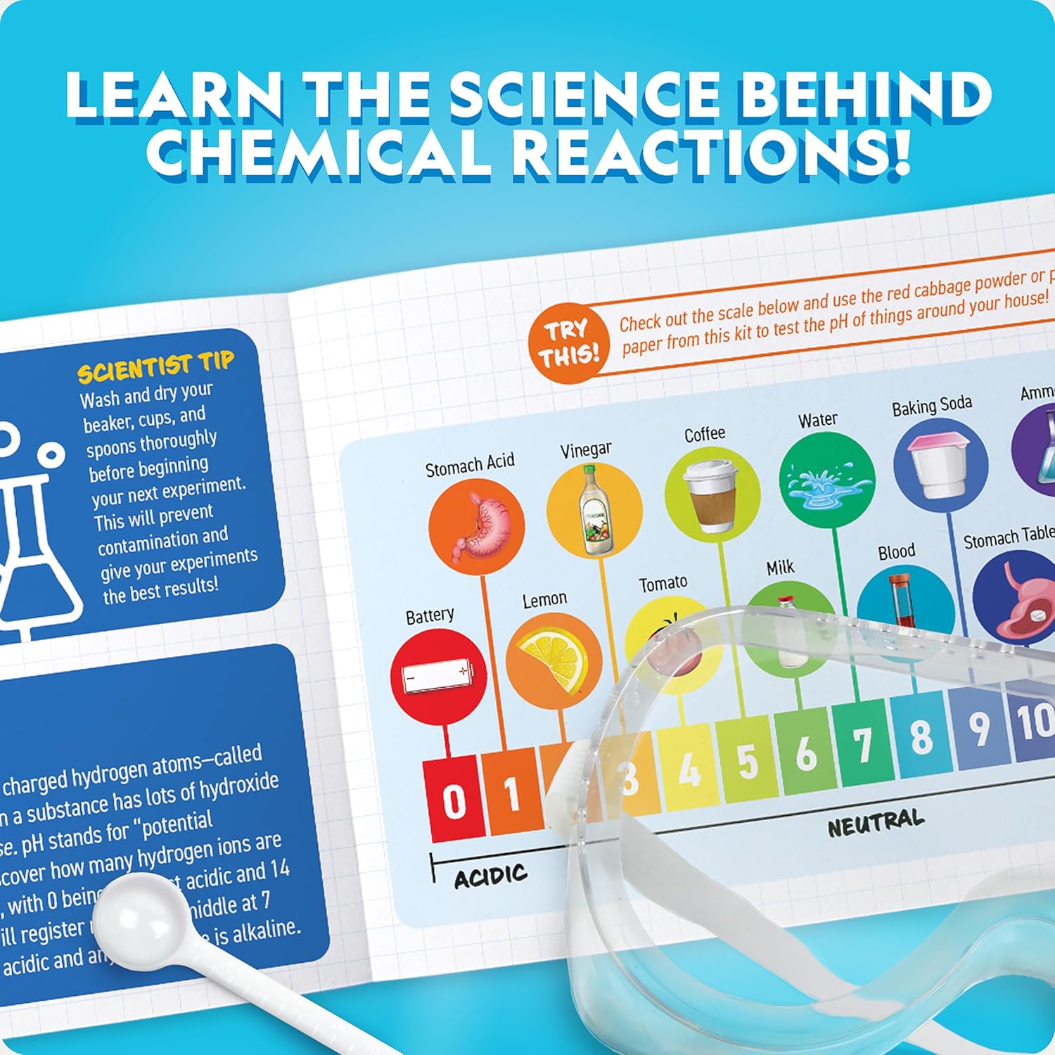 National Geographic Chemistry Set - 100+ Science Experiments for Kids | STEM Gift for Boys & Girls