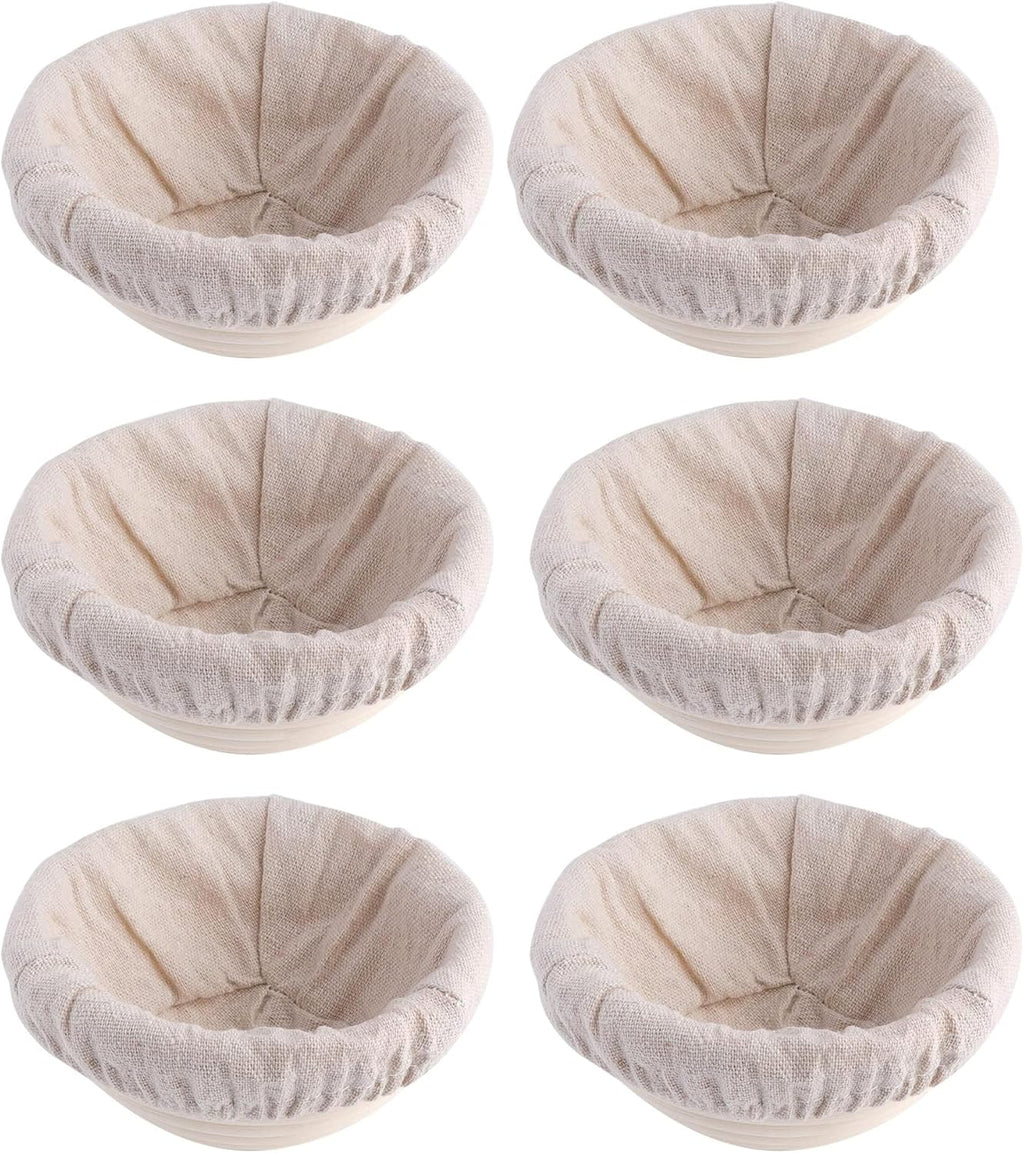 Round Banneton Basket by [Brand Name] - 5-Inch Bread Proofing Bowl with Removable Liner | Perfect for Sourdough Baking