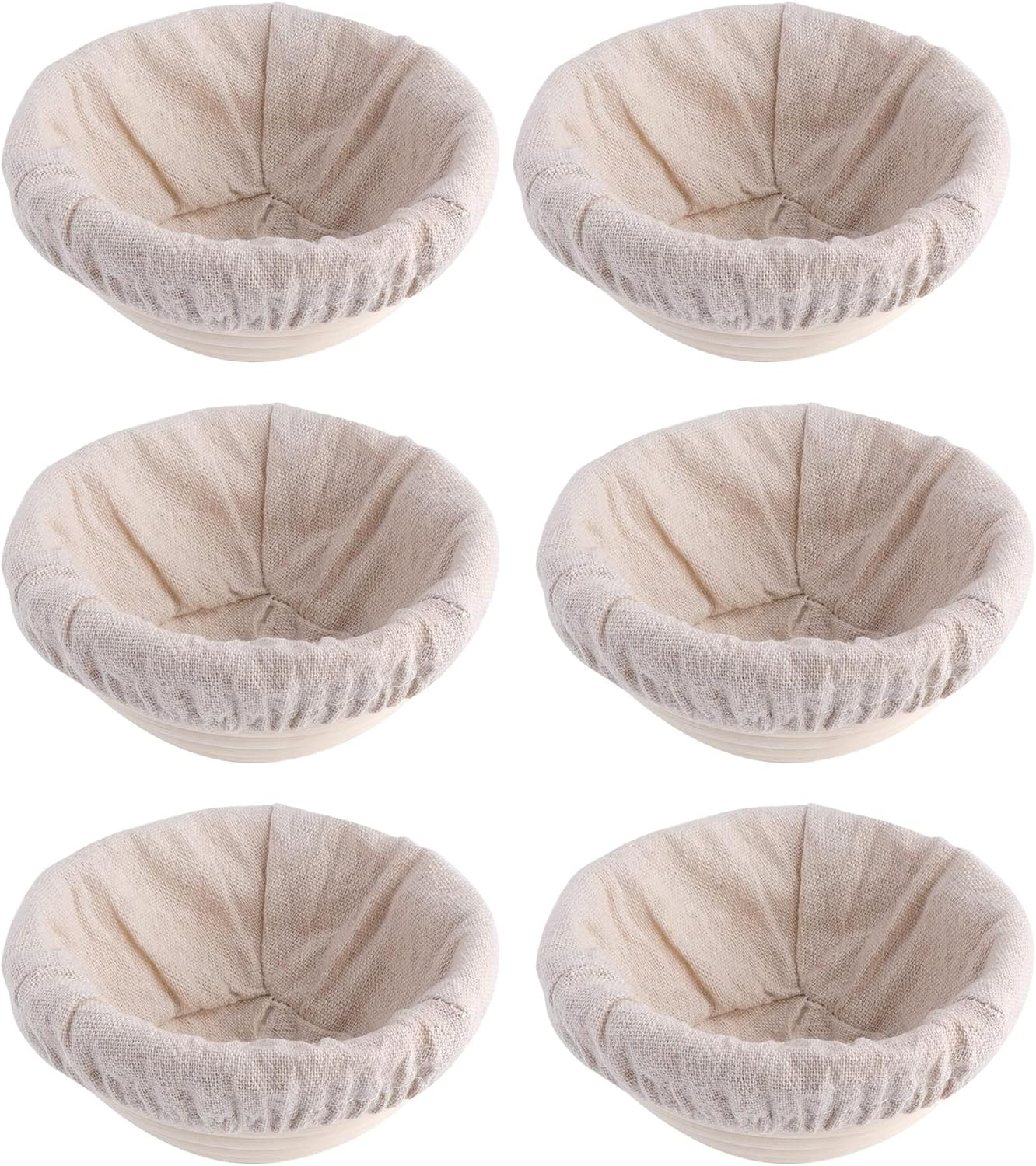 Round Banneton Basket by [Brand Name] - 5-Inch Bread Proofing Bowl with Removable Liner | Perfect for Sourdough Baking