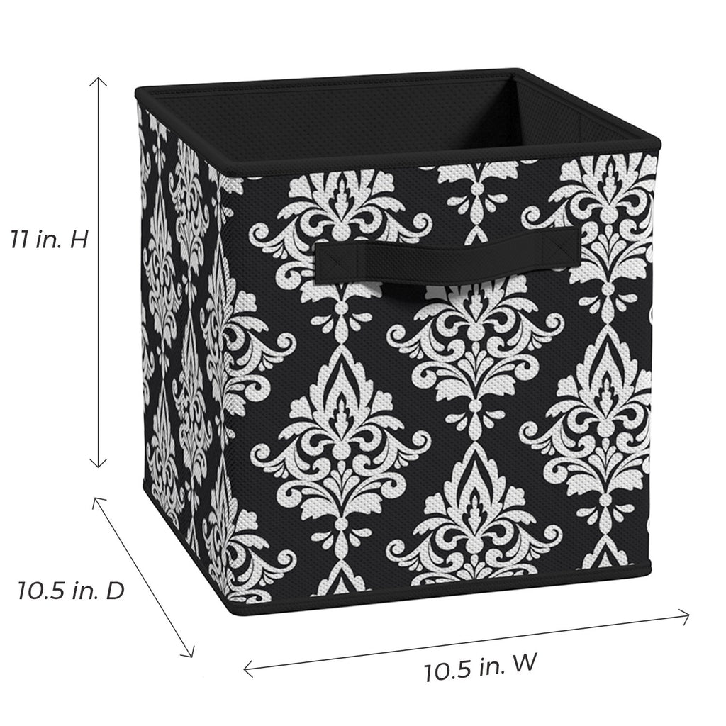 ClosetMaid 3255 Cubeicals Fabric Drawer, Black Damask