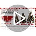 72-Inch Red Christmas Tree Skirt with Snowflakes and Reindeer, Extra Large Farmhouse Holiday Decor