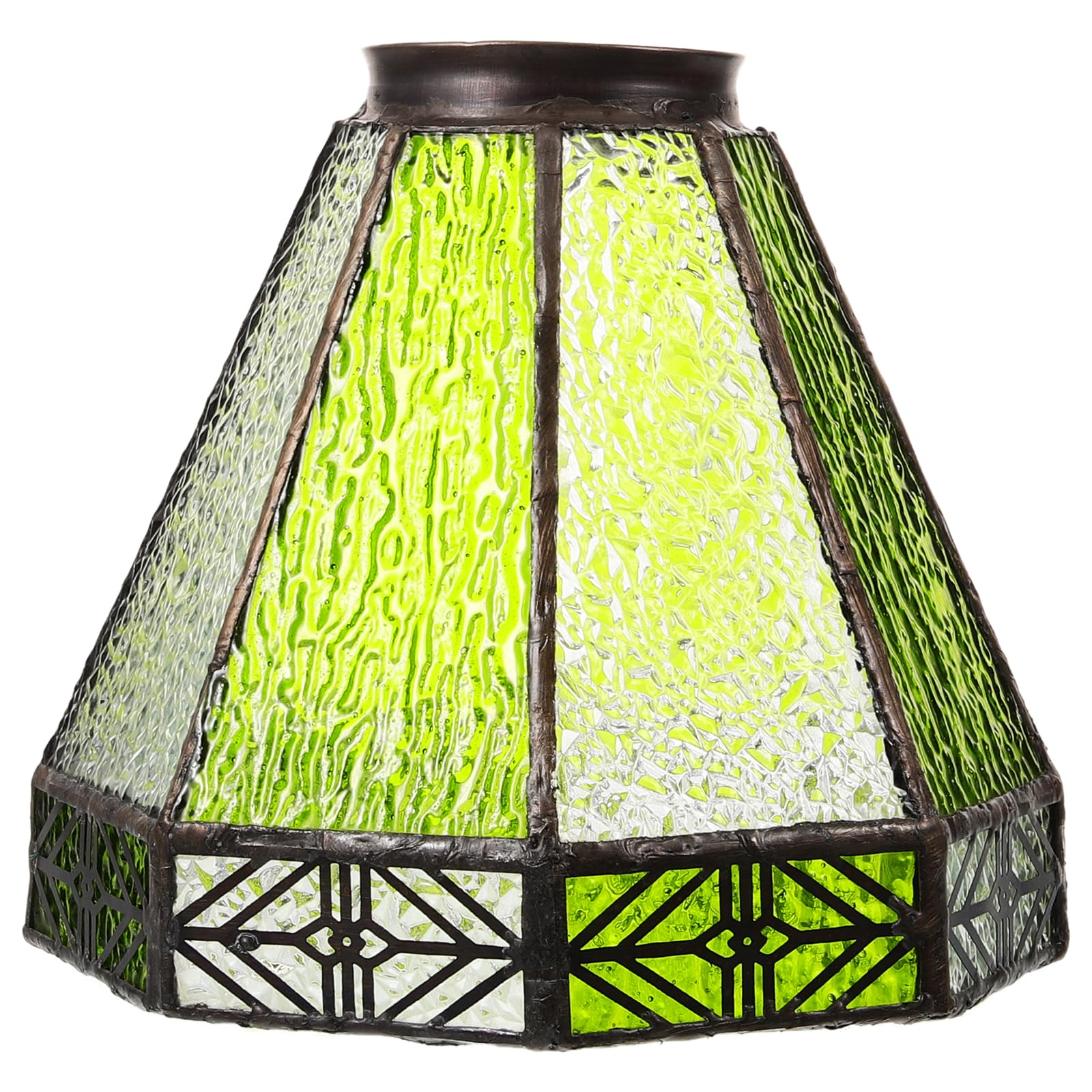 OSALADI 5.5 Inch Glass Lamp Shade Vintage Pendant Light Replacement for Mediterranean Style Restaurants and Bars