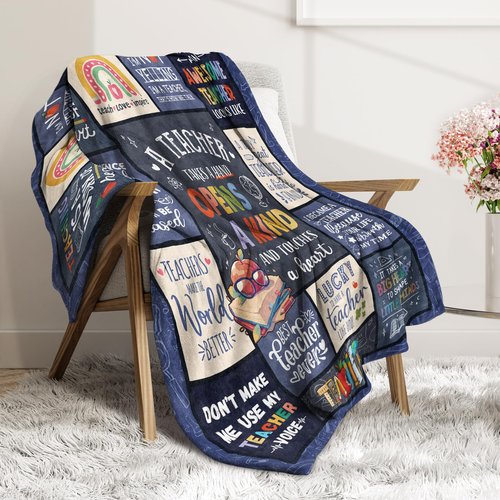 SteadStyle Valentines Teacher Gifts for Women Men – Unique Teacher Appreciation Gifts Blanket, Funny Present for Educators, Best Retirement or Birthday Gift from Students – 60"x50" Throw
