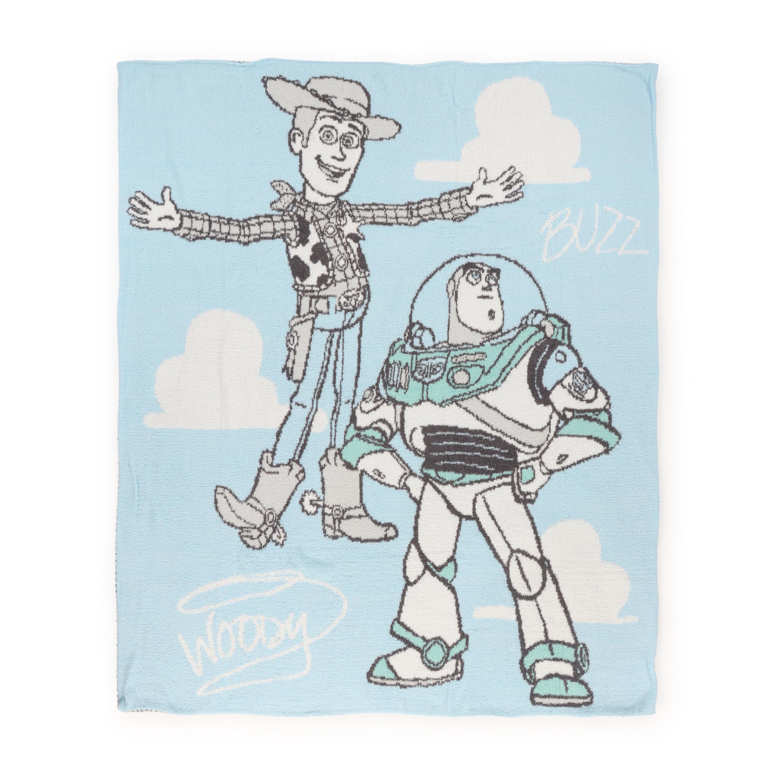 Jay Franco Kids Plush Throw Blanket – Soft & Comfy Fluffy 50x70 Inches Throw for Couch or Bed – Cozy Home Décor for Living Room & Bedroom, Multi - Toy Story
