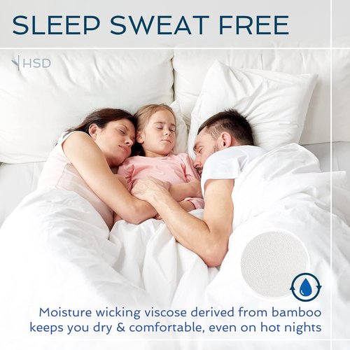Hotel Sheets Direct King Size Bed Sheet Set - 100% Bamboo Viscose, Cooling & Breathable, White | 4 Pieces