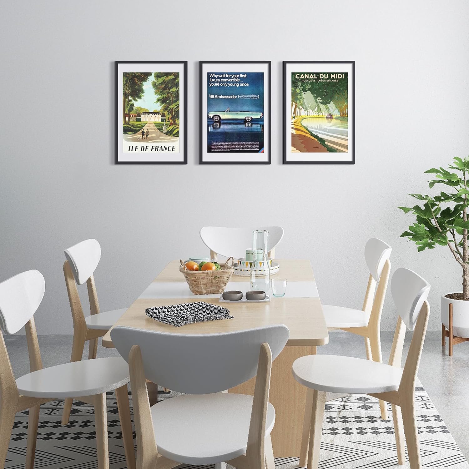 Upsimples 16x24 Picture Frame - Versatile Display for 14x20 with Mat or 16x24 Without - Black, 1 Pack