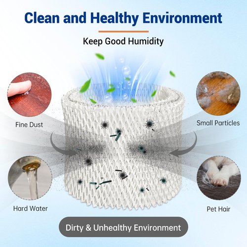 Keycci HC-888 Humidifier Filters Compatible with Walgre ens Humidifier, LHoneywell HC 888, Filter C, HEV-320, HCM 890 Series, Replace for Walgre ens Humidifier Filters, 4 Pack