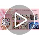 Pocket Mirror for Women, Rosegold Square 2.8”×2.8” Metal Frame
