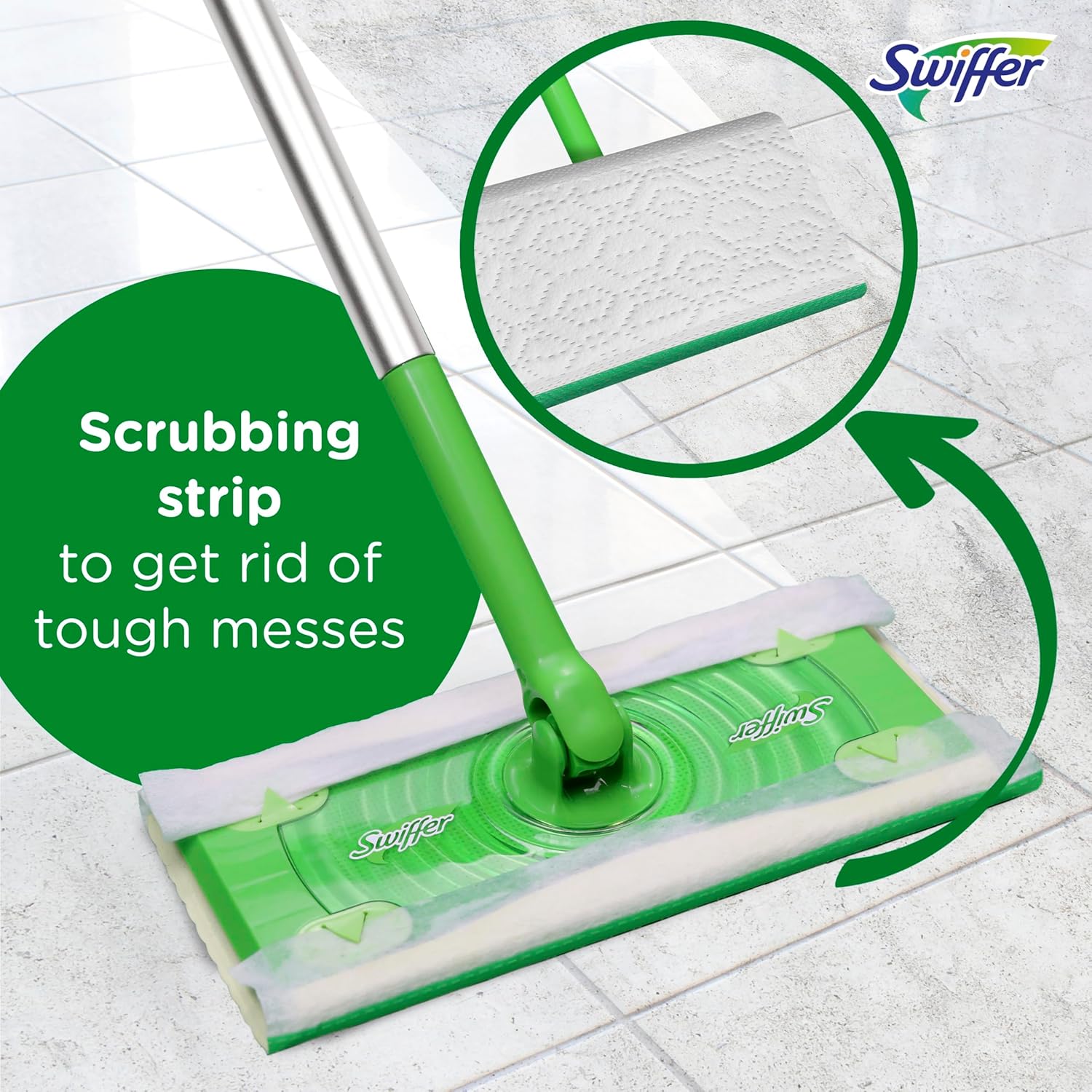 Swiffer Sweep + Mop Wet Pads Refill - All-Purpose Floor Cleaner for Dirt & Dust | Lavender, 24ct