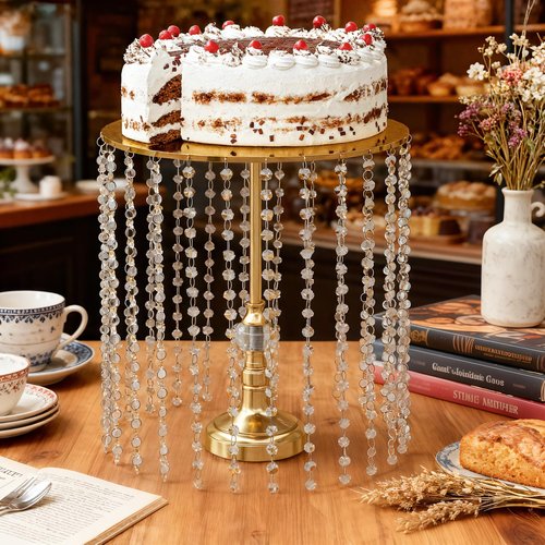 5-Piece Tiered Cake Stand Set Gold Cake Stands for Wedding, Birthday & Halloween, Dessert Table Display Set with Large/Medium/Small Cupcake Stands, Ideal for Catering Displays Food Stands, Elegant Party Decor & Buffet Table Decorations