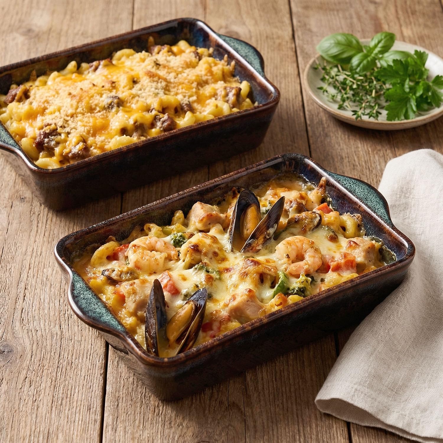 Regine Switzerland Ceramic Casserole Baking Dish - 2 Quart Oven Safe Lasagna Pan | Durable 10 x 8 Inch Bakeware