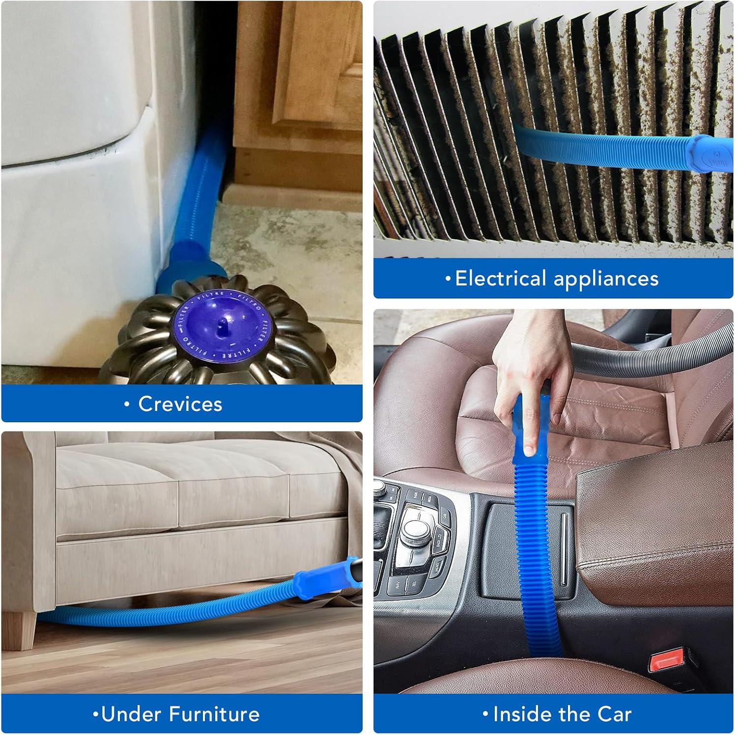 Sealegend Dryer Vent Cleaner Kit - Vacuum Hose Attachment for Quick Lint Removal | Compatible with Most Vacuums