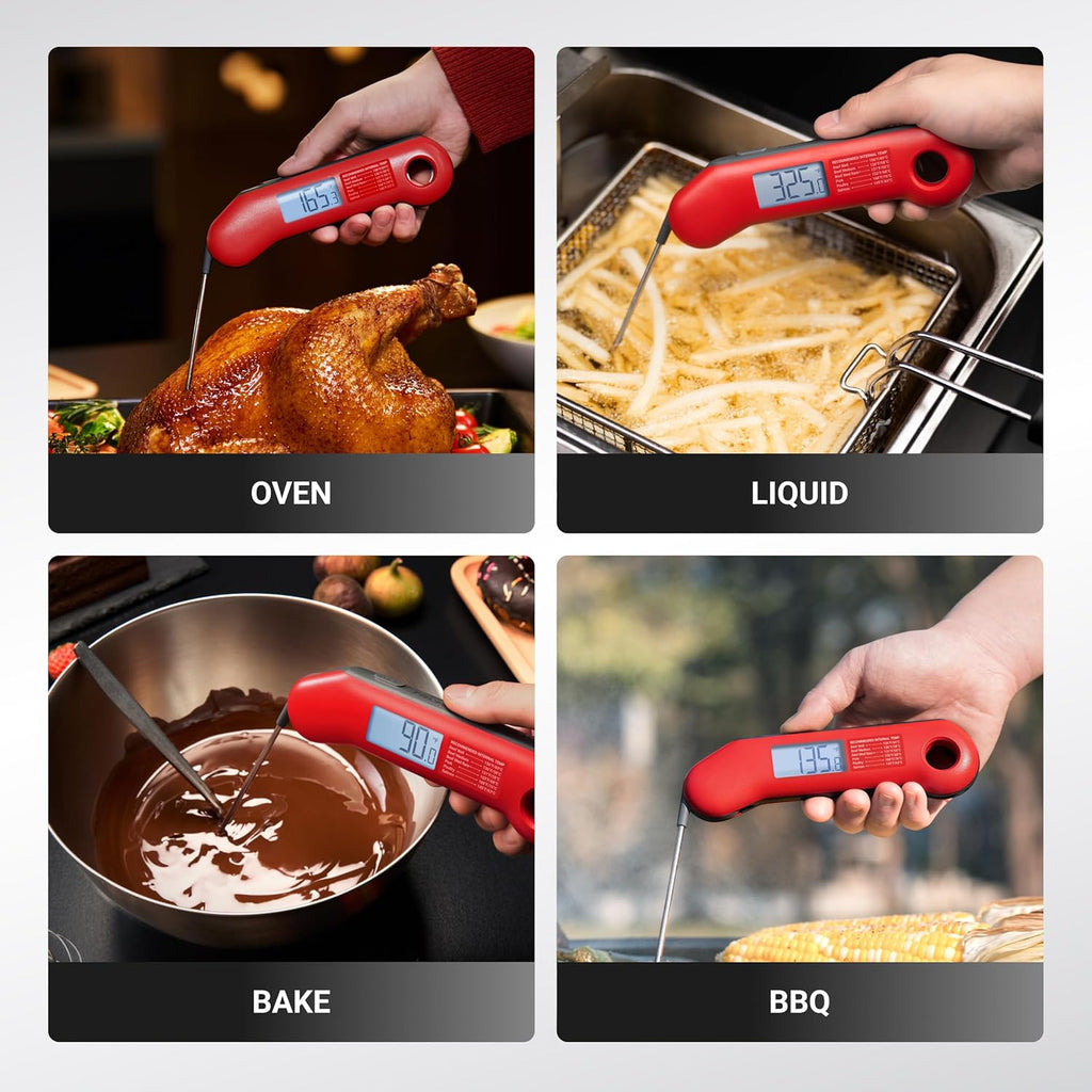 ThermoMaven Digital Meat Thermometer - Ultra-Fast 0.5 Sec Read, NIST Certified, Waterproof, Backlit Display