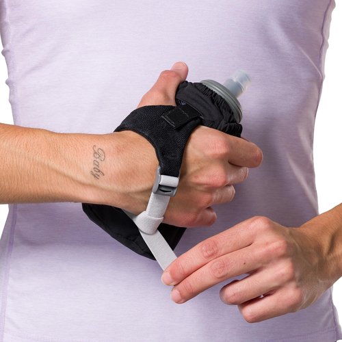 Nathan - Pinnacle 18oz Soft Flask Black/Reflective Silver OSFM