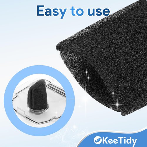 KeeTidy Foam Tank Filter Compatible with Hoover Steam Vacuum Cleaner F5800 Series F5825, F5805, F5851, F5855, F5859, F5837-900, Part #38762014 440007364, 4 Pack