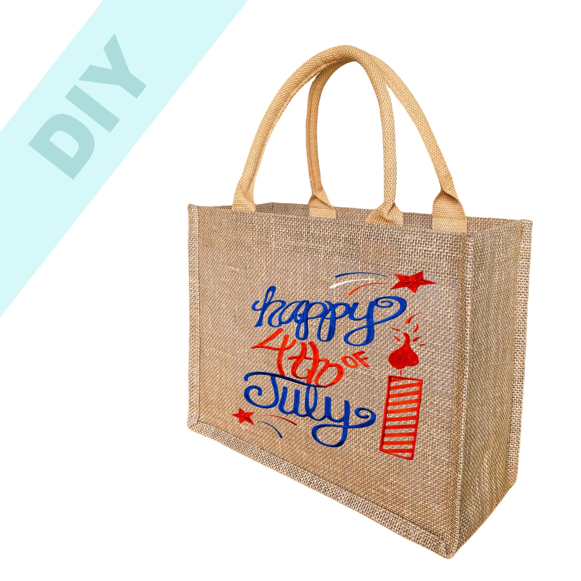 GOQAGA 20 PCS burlap tote bags jute bridesmaid gift burlap gift bags with handles leisure travel vacation 12.5×5×9.8 inch M