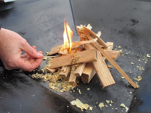 LIGHTNIN'FLAME Firestarter - All Natural Food Safe. 3 qts ignites 48 Fires