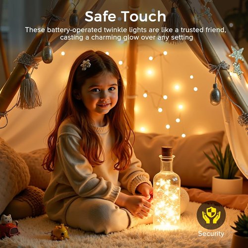 Fairy Lights | 33Ft Battery Operated 100 LED Twinkle Lights with Remote & Timer - Waterproof for Weddings & Decor