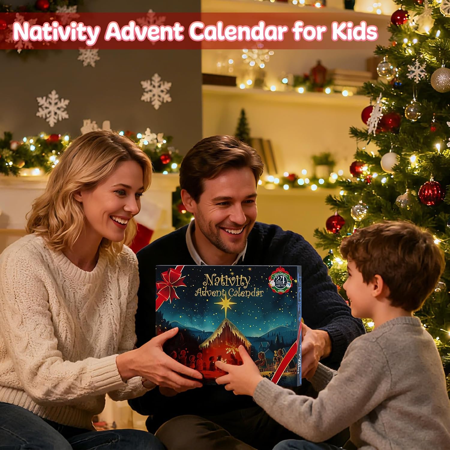 Nativity Advent Calendar 2025 - 24 Days Building Blocks Set for Kids & Adults | Christmas Countdown Gift