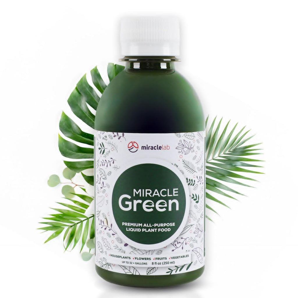 Miracle Green Fast-Acting Liquid Fertilizer - Special Tree Sap & Yucca Extract Formula | All-Purpose Plant Food (8 oz)