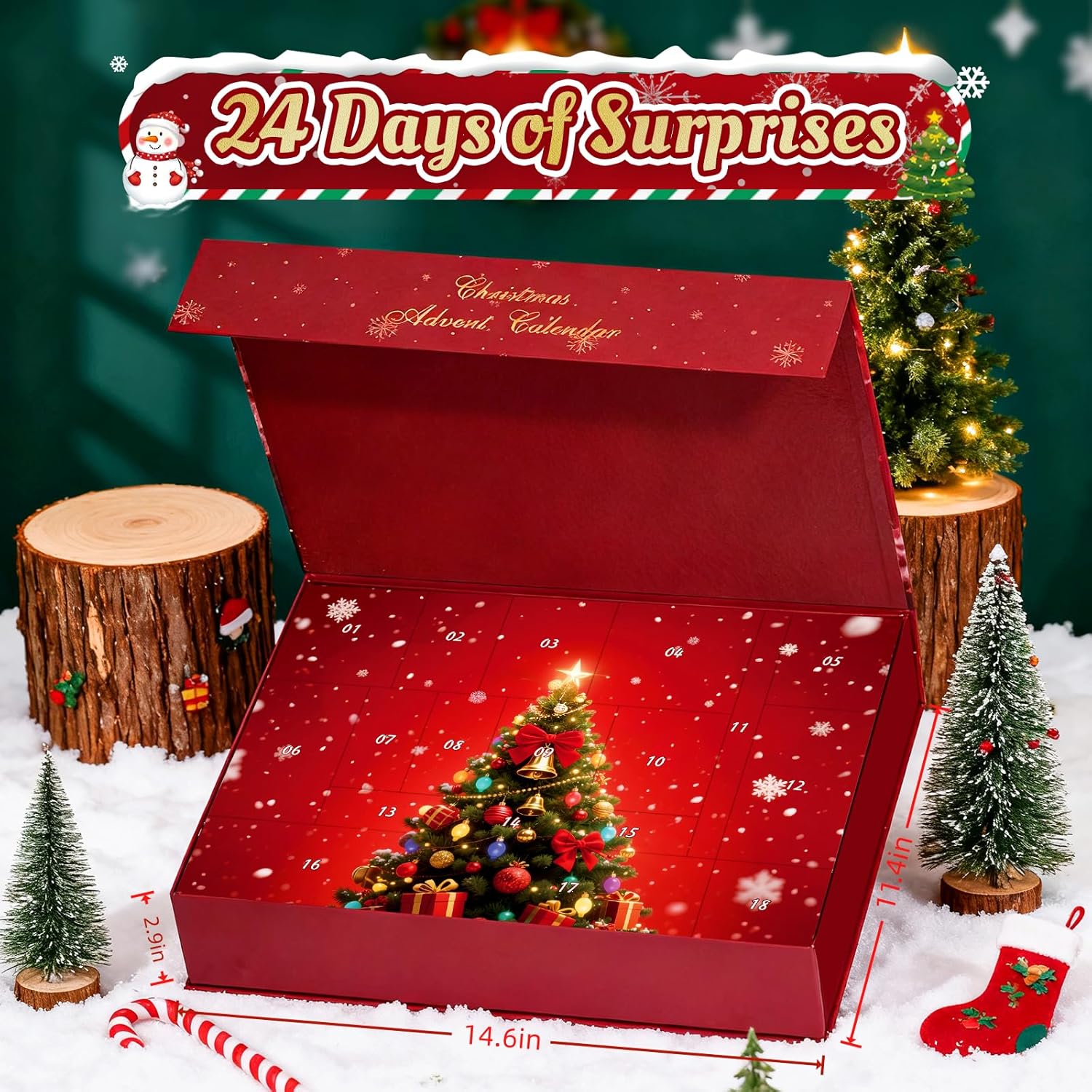 Beauty Advent Calendar 2025 - 24 Days of Makeup & Skincare Gifts for Women & Teen Girls