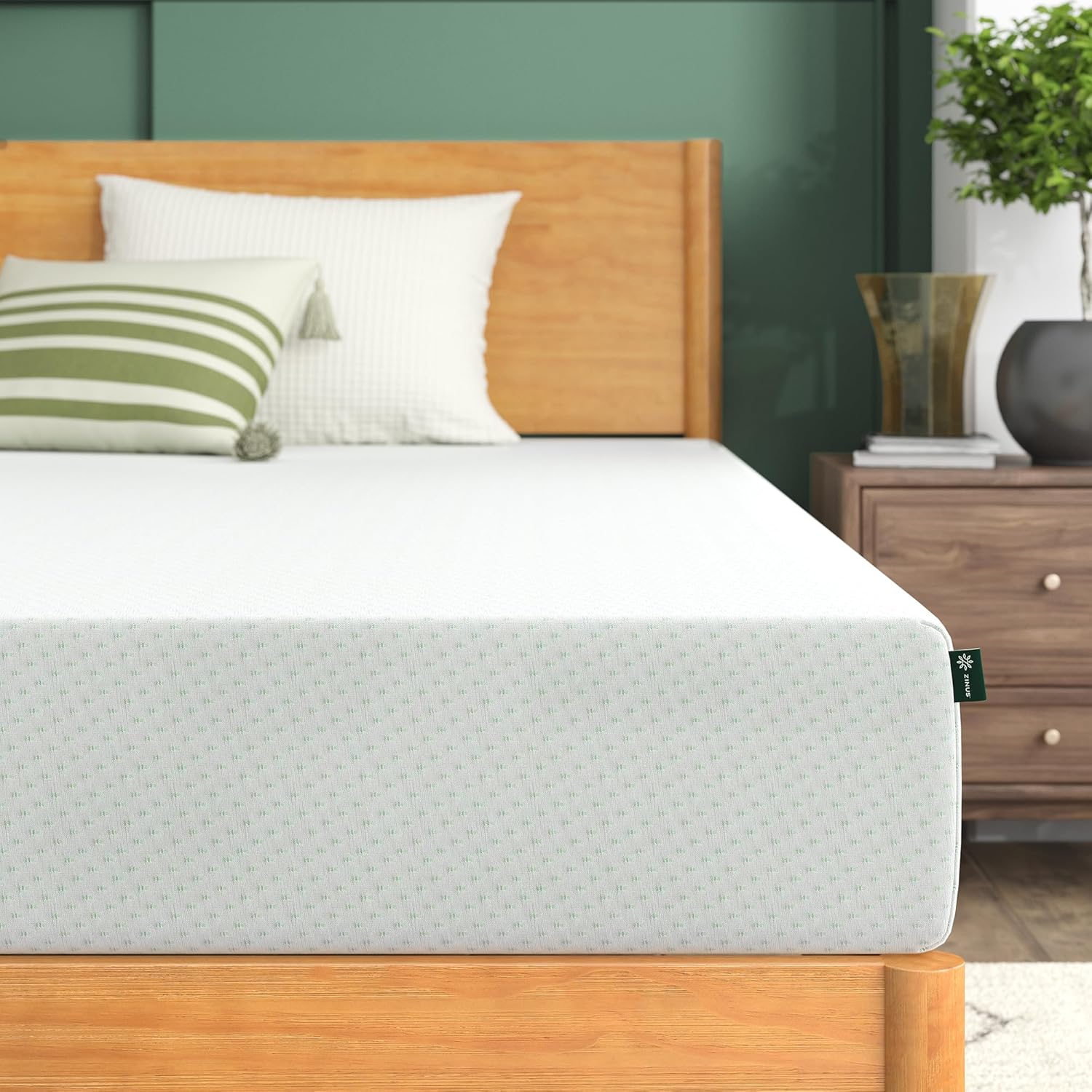 Zinus Memory Foam Mattress - 8 Inch Green Tea Infused Comfort | King Size