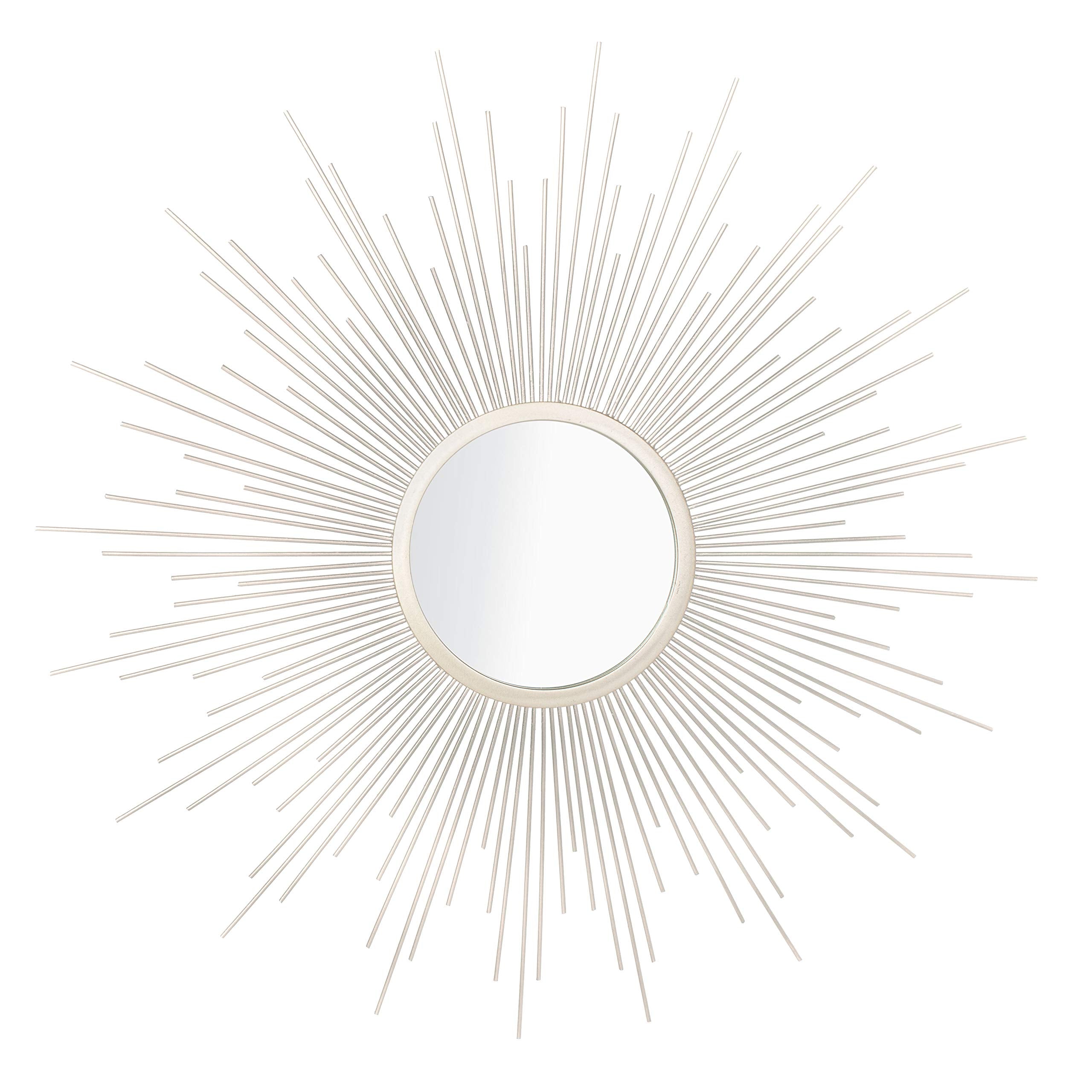 Safavieh Home Collection Alves 30-inch Champagne Sunburst Round Mirror