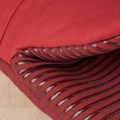 KitchenAid Oven Mitt Set - Two-Tone Non-Slip Design in Passion Red/Bordeaux | 5.75"x13", 2 Pieces