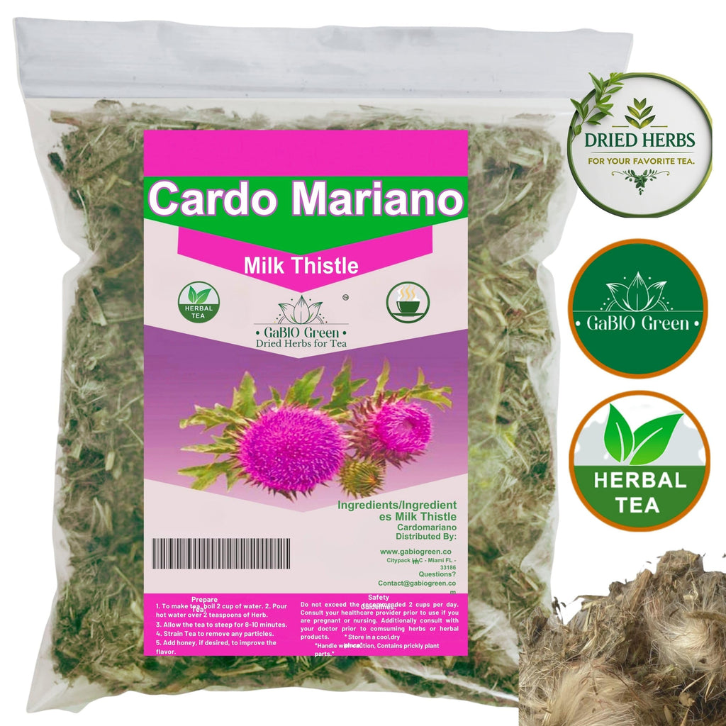 Cardo Mariano - Milk Thistle Loose Tea (4.1 oz/116.2 gr) Cardomarin Herbal Tea Gabiogreen (4.1 oz/116.2 gr).