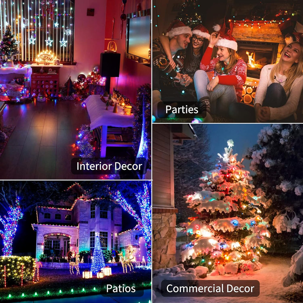 Skiennix Battery Operated Christmas Lights - 50 LED Mini String Lights | 18 Feet, 8 Modes, Waterproof for Indoor & Outdoor Holiday Decor