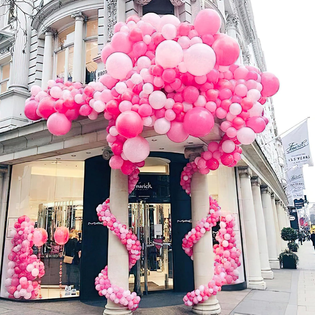 PartyWoo Pearl Pink Balloons - 50 Pcs 12 Inch Light Pastel Latex Helium Balloons for Celebrations