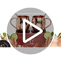Copper Moscow Mule Mug Set of 4 - 19 oz Hand-Hammered Copper Barware with Reusable Straws, Jigger & Coasters