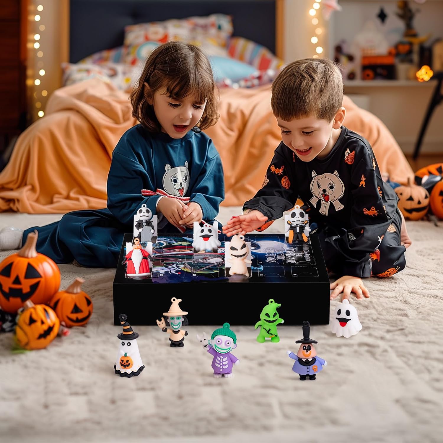 Nightmare Advent Calendar - 24 Collectible Surprises for Kids & Adults | Halloween Countdown Fun
