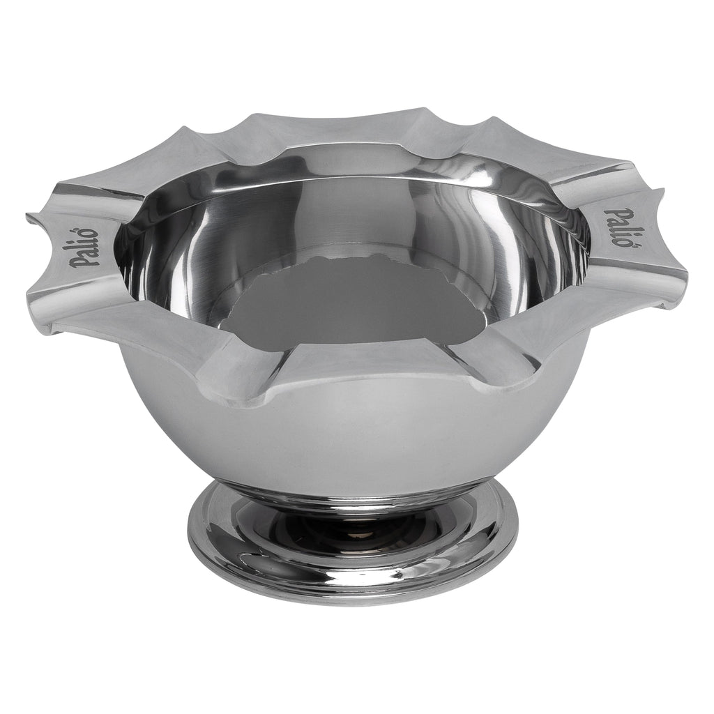 Palió® Tazza ashtray combines functionality with aesthetics, providing a stylish solution for cigar enthusiasts who enjoy sharing their smoking experience with others. (Stainless Steel)