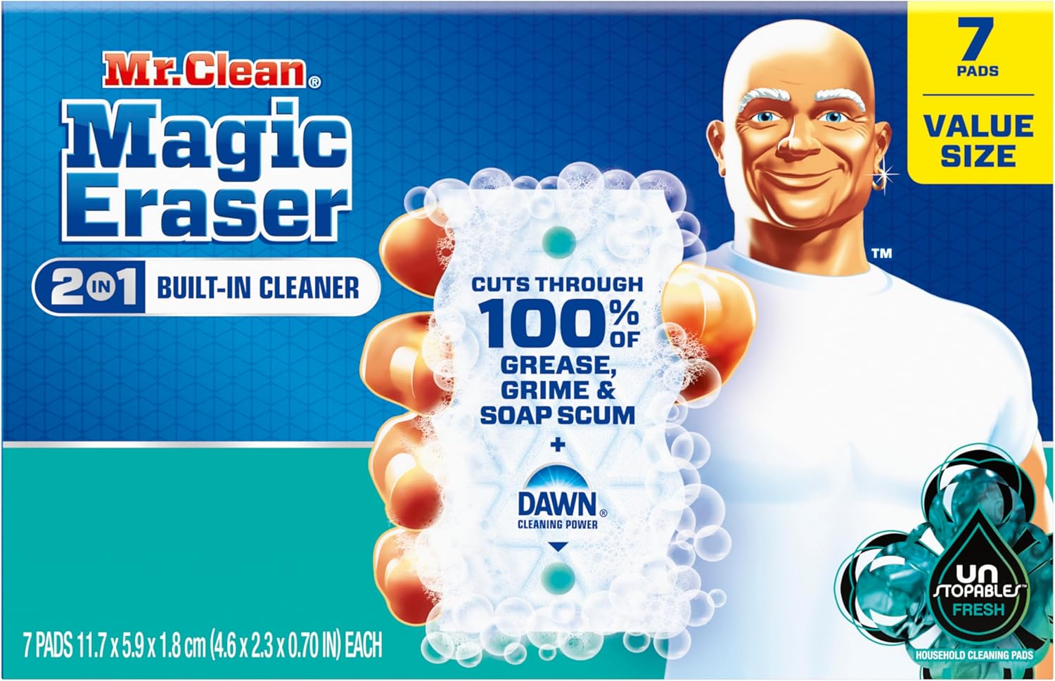 Mr. Clean Magic Eraser - Ultra Foamy All-Purpose Cleaning Sponge, 7 Count | Ideal for Walls, Sneakers, and More