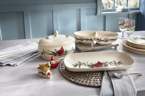 Lenox 870601 Winter Greetings Covered Dish, Christmas & Holiday Hosting