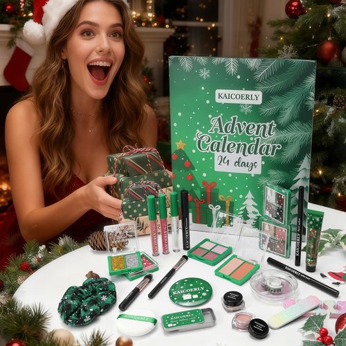Makeup Advent Calendar 2025 for Women Teen Girls,24 Days Christmas Makeup Set with Surprises Individually Boxed ，2025 Xmas Countdown Calendar Makeup Kits for Christmas Party Festival
