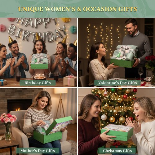 MUGIQUE Self Care Gifts for Women,Get Well Soon Gift Baskets for Women,Birthday Gift for Best Friend,Thinking of You Care Package,Relaxing Spa Gift Set for Wife, Mom,Girlfriend,Unique Valentine’s Day