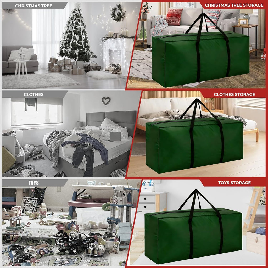 Skiennix Extra Large Christmas Tree Storage Bag - Fits Up to 12 ft Trees | Heavy Duty Waterproof Design, 68” L x 30” W x 20” H