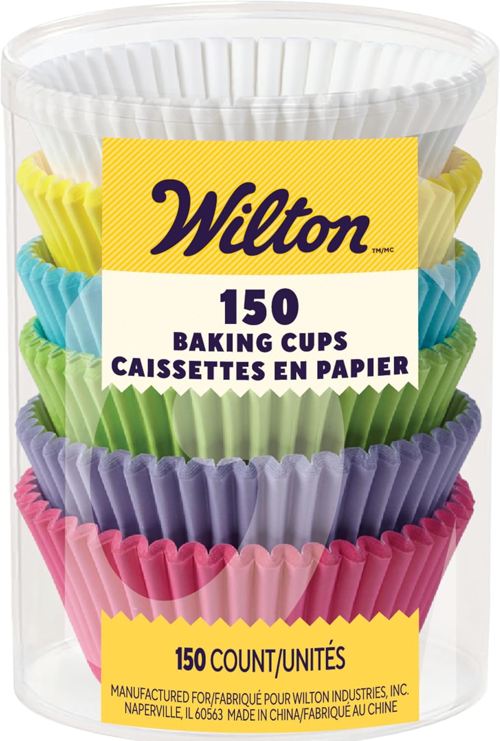 Wilton Bakecups - Vibrant Multicolor Baking Cups for Perfectly Baked Treats | 75 Count