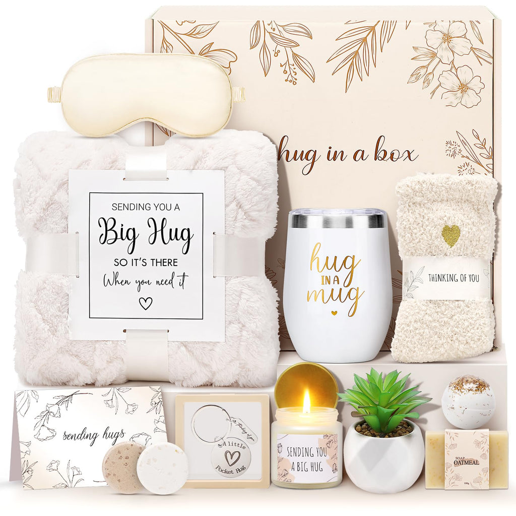 Sympathy Gift Baskets Sympathy Gifts for Loss of Loved One Hug in a Box for Women Bereavement Gifts Ideas Get Well Soon Gift Condolence Basket Miscarriage Thinking of You Care Package for Women