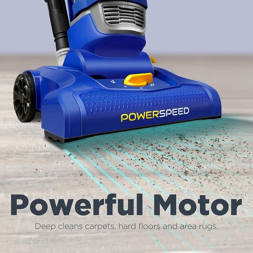 Eureka NEU182A PowerSpeed Bagless Upright Vacuum Cleaner - Lightweight & Efficient - Blue