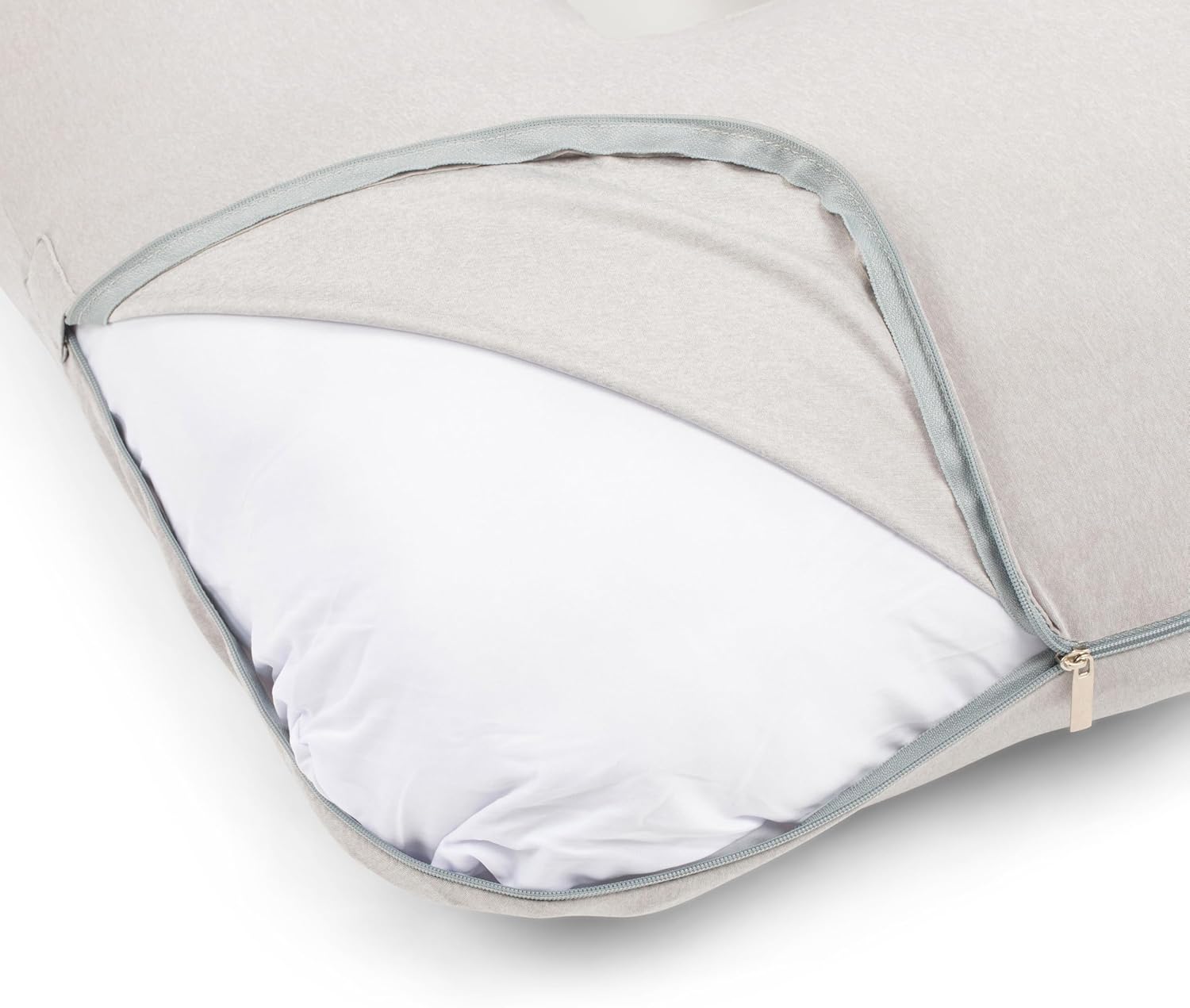 Regalo Premium U-Shaped Pregnancy Pillow - Ultra Soft Full Body Support for Sleeping & Feeding | Grey