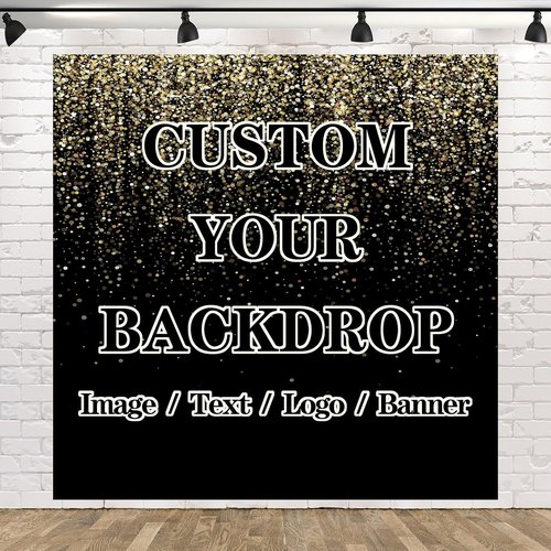 BELECO Custom Fabric Backdrop - 10x8ft Personalized Design for Birthday, Wedding & Party Decor