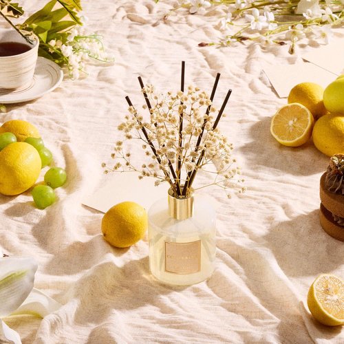 Cocorrína Reed Diffuser - Clean Linen Scented Home Fragrance Set | 6.7 fl oz with Sticks for Bathroom Decor